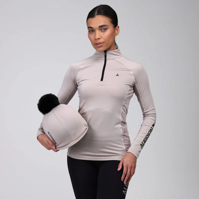Aubrion React Long Sleeve Base Layer in Sand